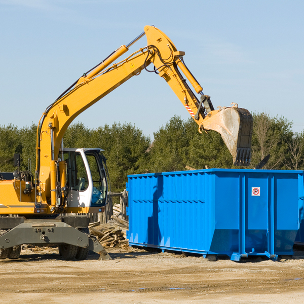 can i choose the location where the residential dumpster will be placed in Greens Landing